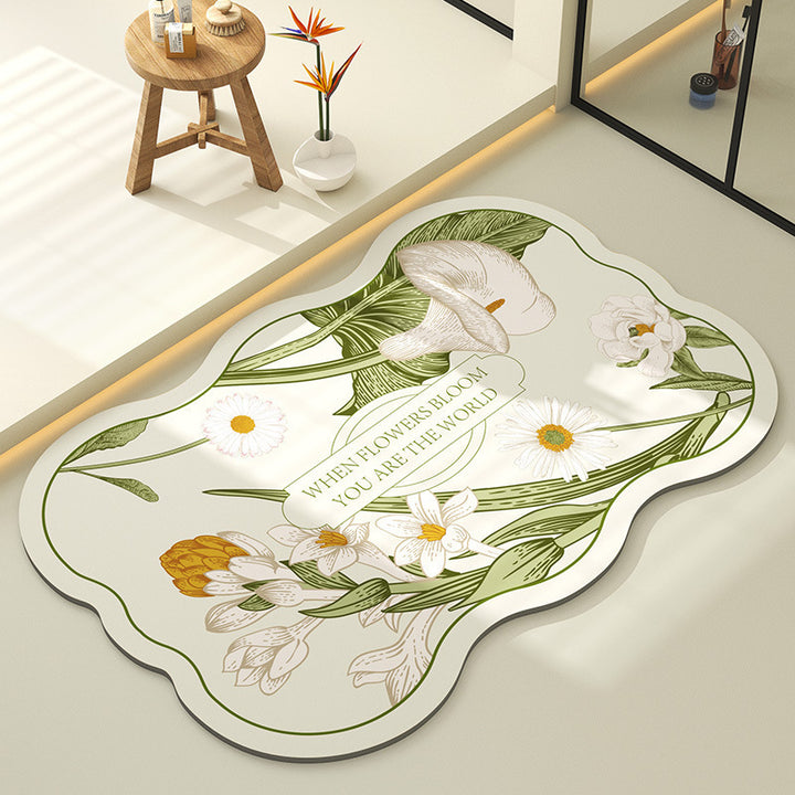 Dekorative Blumen Teppich