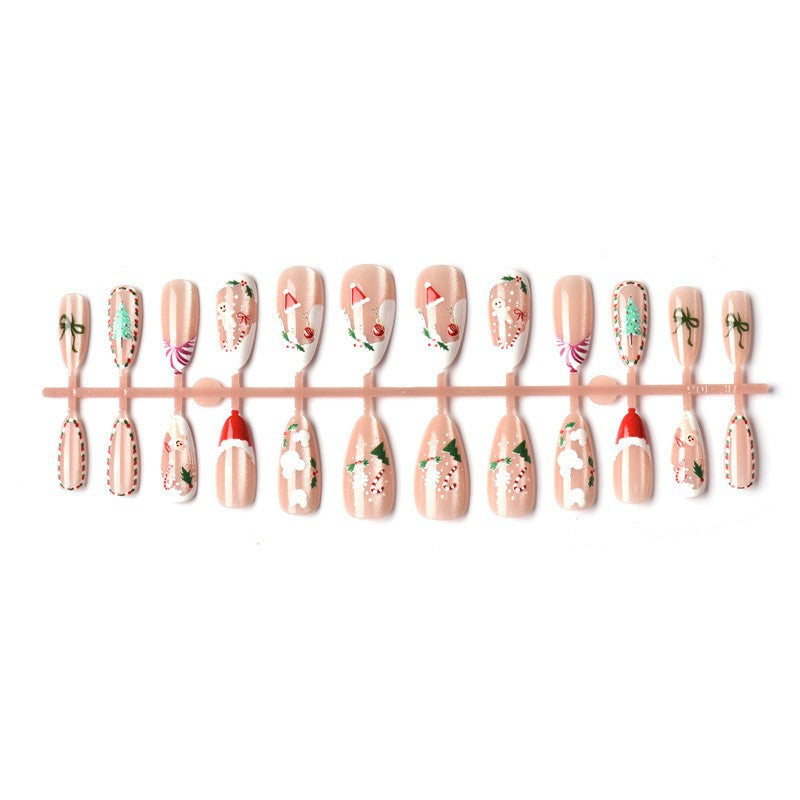 Kunstnagelset mit festlichen Weihnachtsmotiven und eleganten Designs Karnz