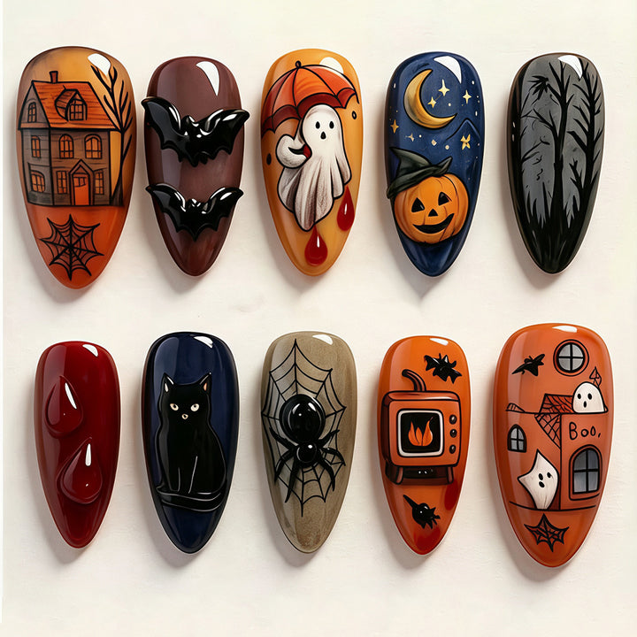 Halloween-Themen Nagelkunst Design Karnz