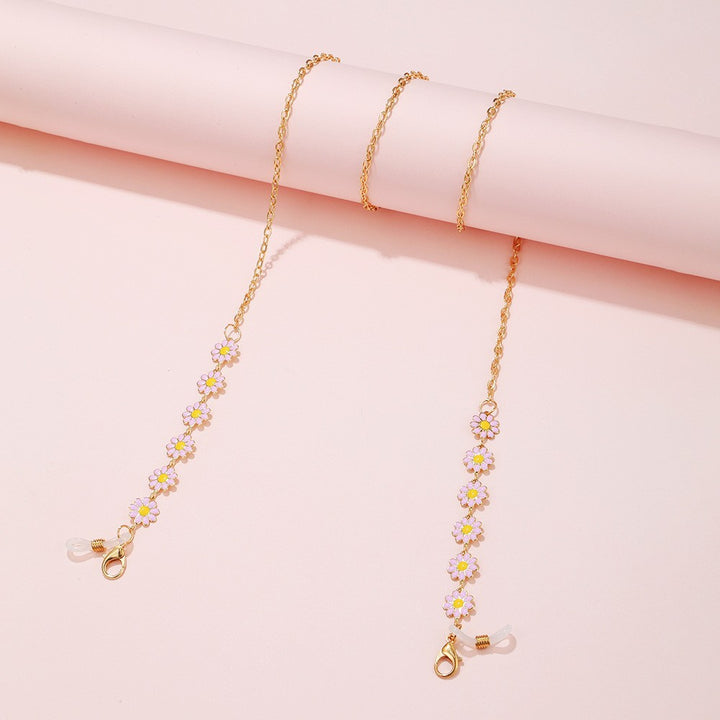 Floral Charm Brillen Kette Karnz