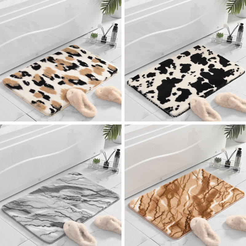 Plüsch Marmor Design Badmatte Karnz