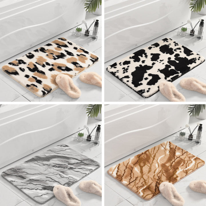 Plüsch Marmor Design Badmatte Karnz