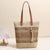 Damen Funktionale Bastshoppingtasche Karnz