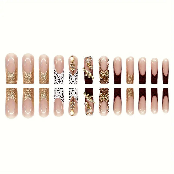 Luxus Themens Press-On Nagelkunst Karnz