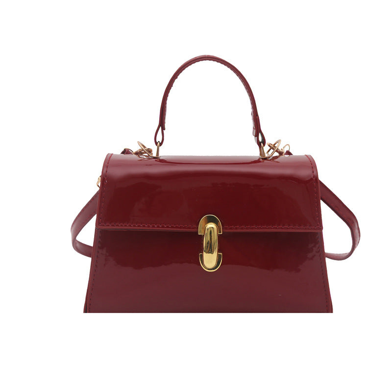 Luxuriöse Lackleder-Tasche