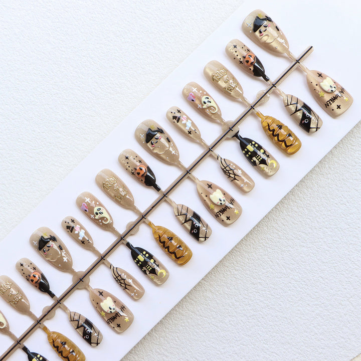 Halloween-Themen Press-On Nail Set Karnz