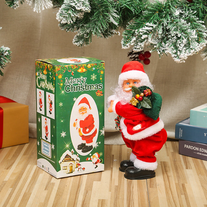 Nostalgische Weihnachtsmann Figur Karnz