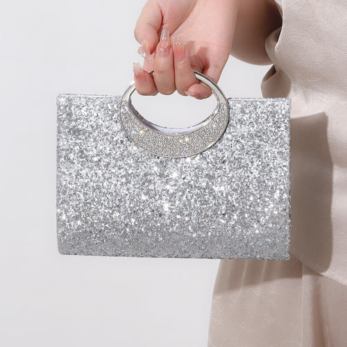 Glitzernde Abendhandtasche