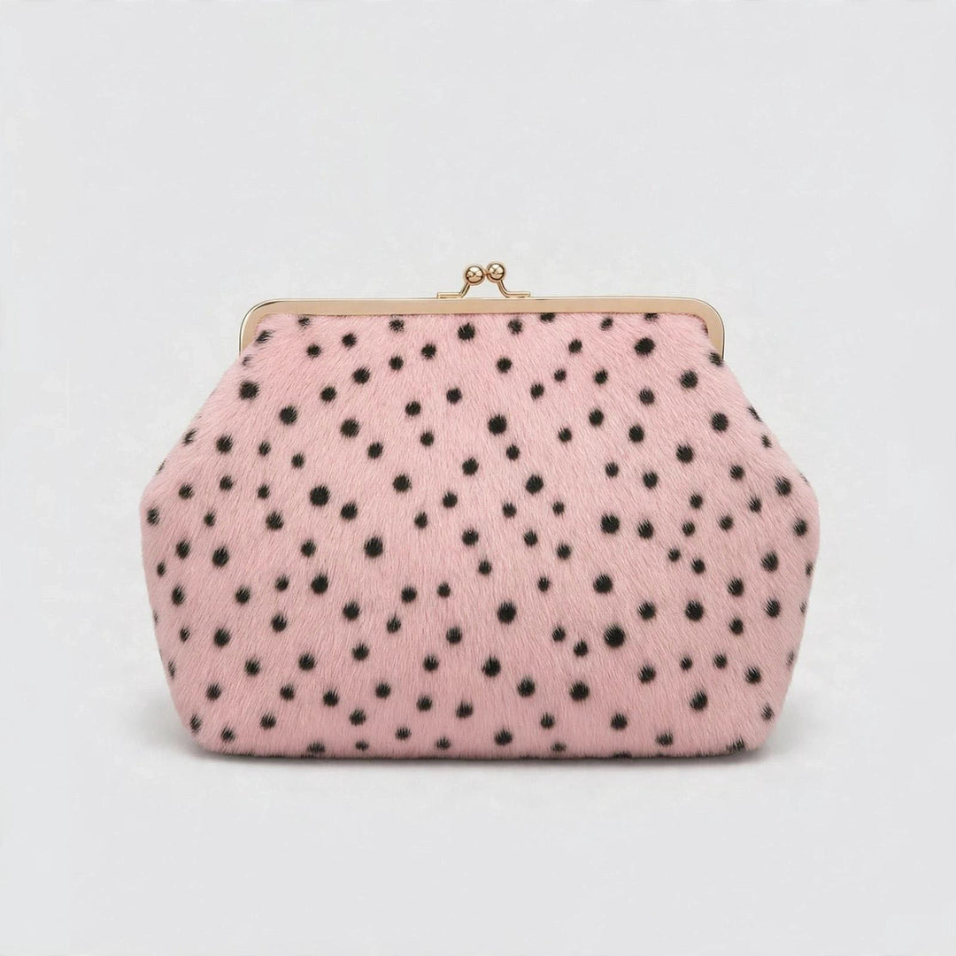 Polka Dot Fell Handtasche