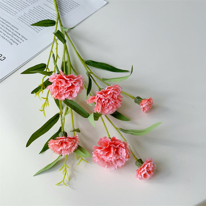 Realistische Seidenblumenstielarrangement
