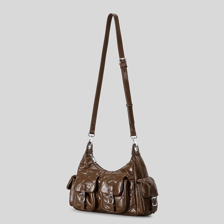 Gepolsterte Mehrfach-Taschen-Handtasche