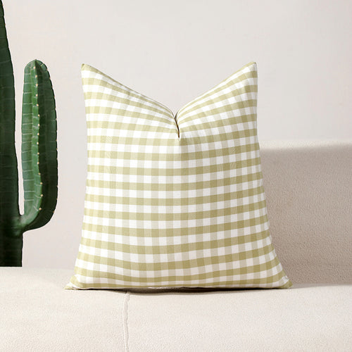 Gingham-Muster-Wurfkissen