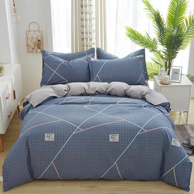 Verspieltes Bären kariertes Bettbezug Set