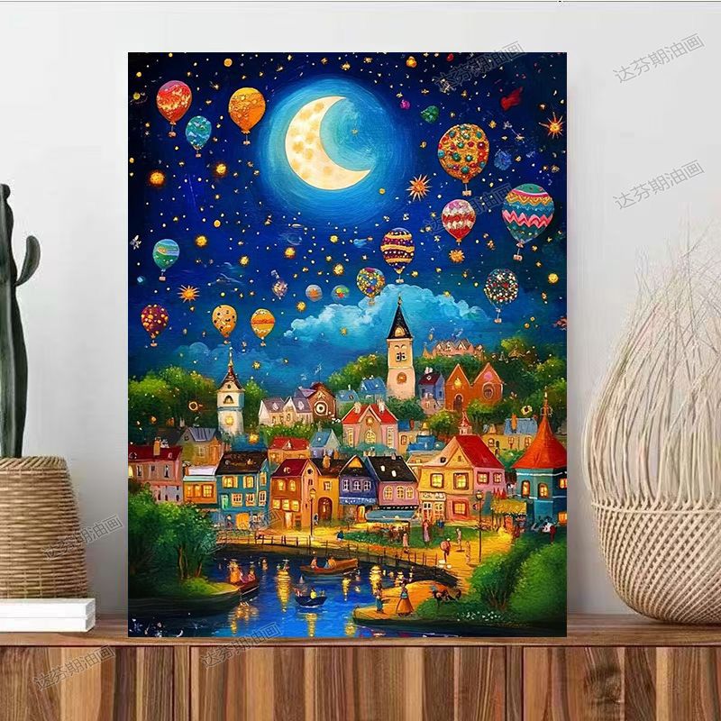 Fantasy Landschaft Leinwand Kunstdruck Karnz