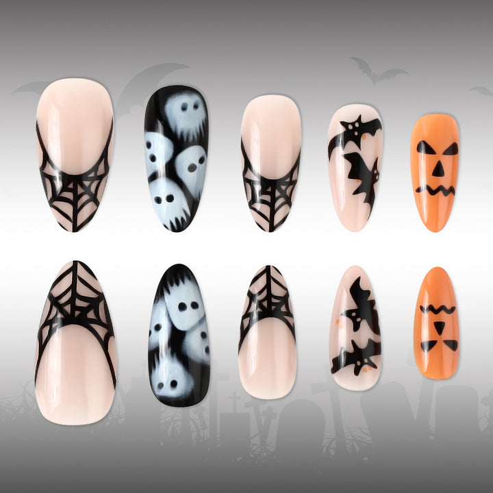 Halloween-Themen Gel-Nagelkunst Karnz