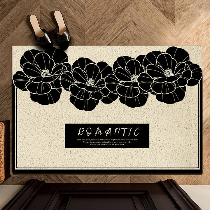 Vintage Floral Decorative Welcome Mat