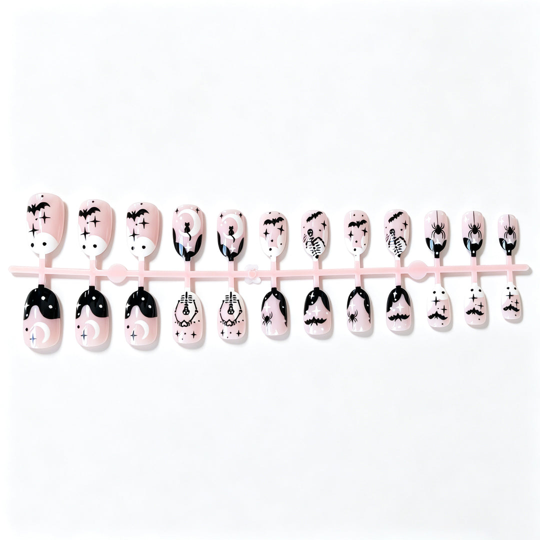 Halloween-Themen-Nagelkunst-Set