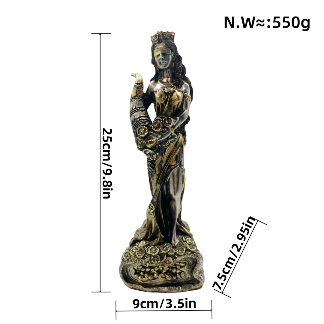 Elegante Statue der Justitia in kunstvollen Details Karnz