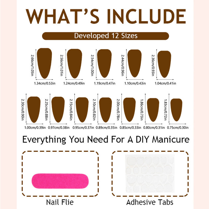 Trendy Press-On Nail Set Karnz