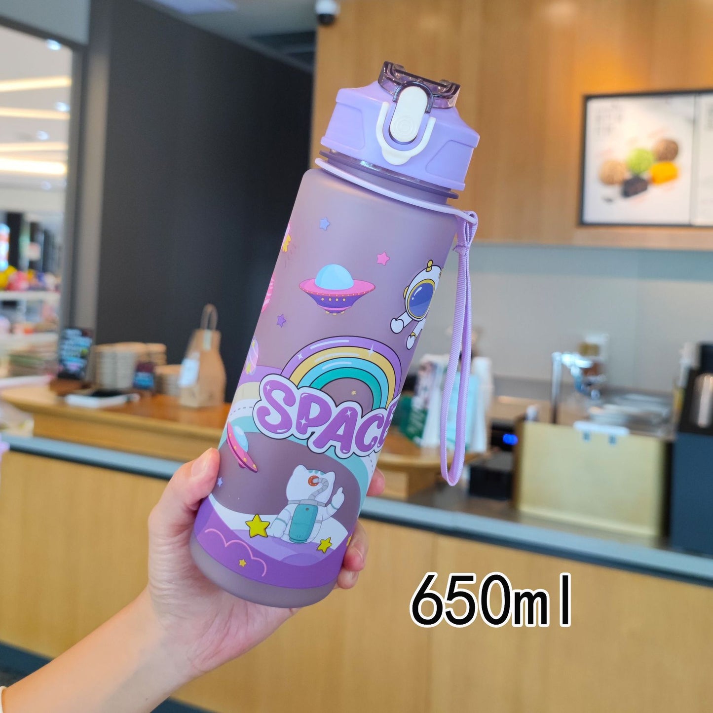 Damen kreative Trinkflasche im Weltraumdesign Karnz