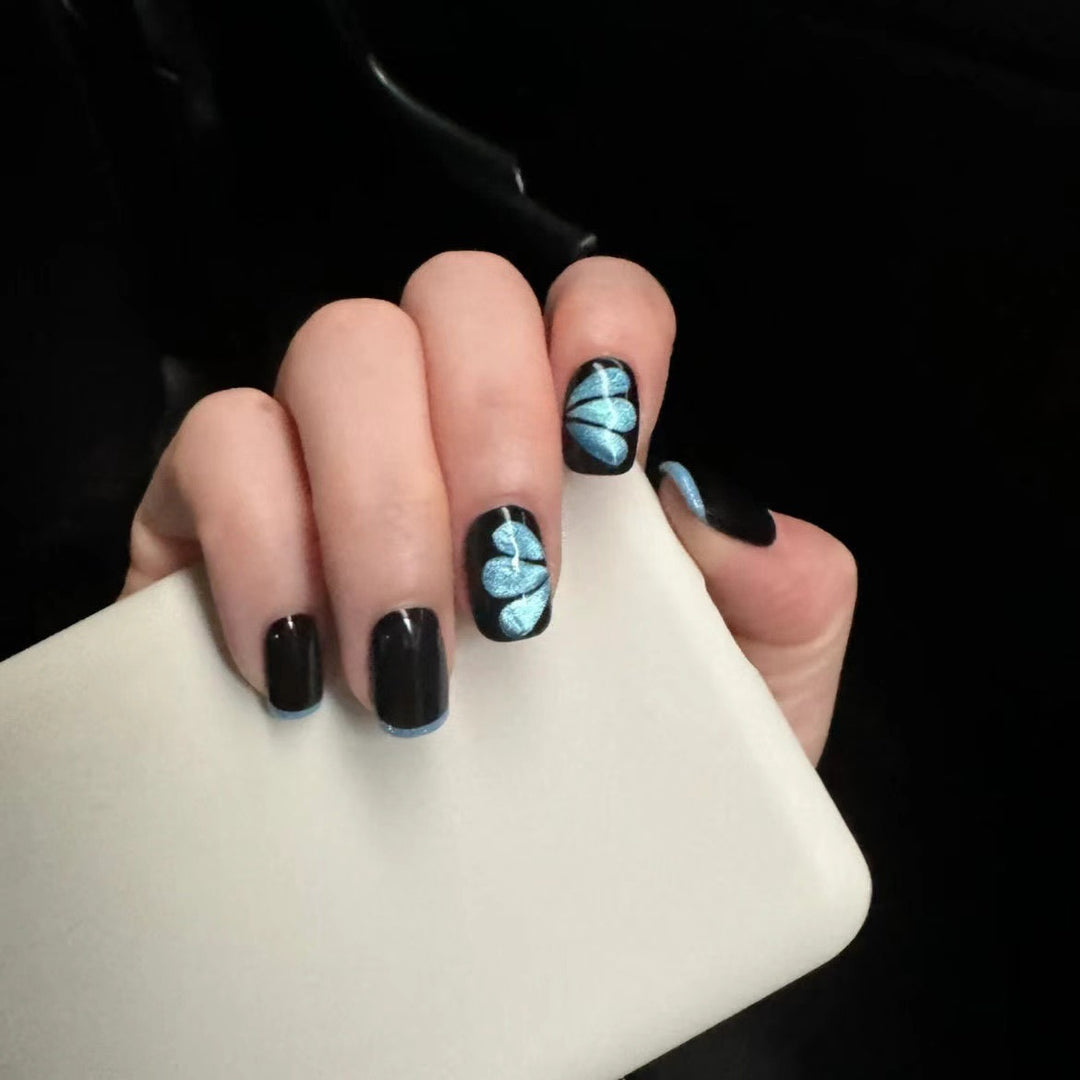 Detaillierte florale Acryl-Nagelkunst Karnz