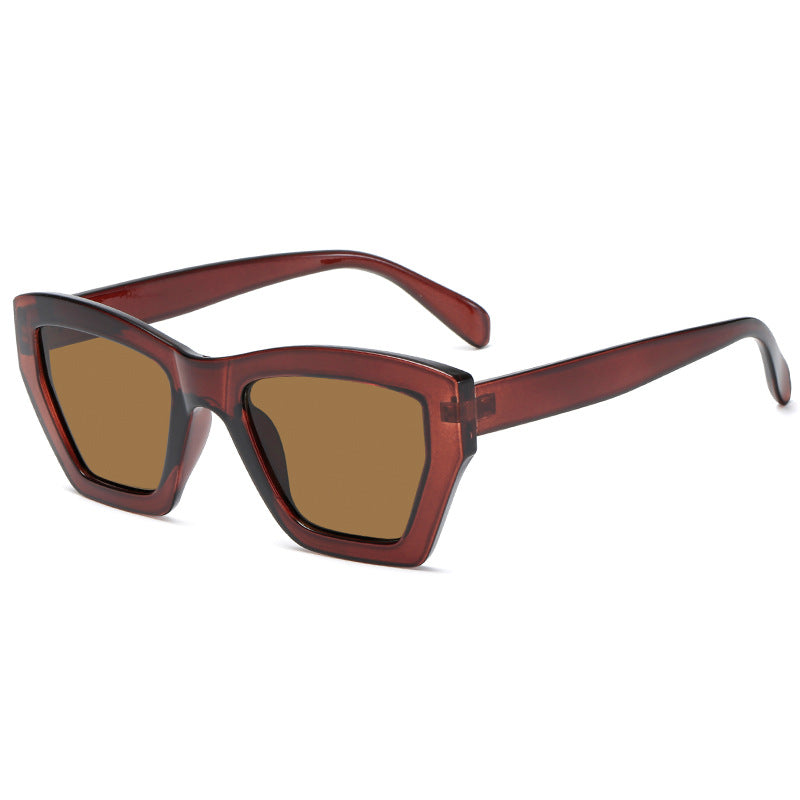 Damen trendige Sonnenbrille im modernen geometrischen Design Karnz