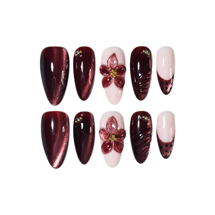 Kreatives Floral Nail Art Set Karnz