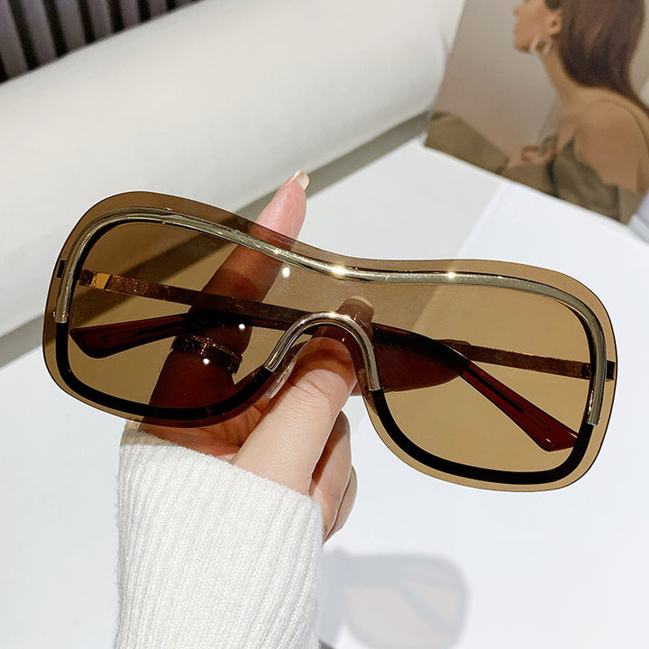 Damen Oversized Fashion Sonnenbrille Karnz