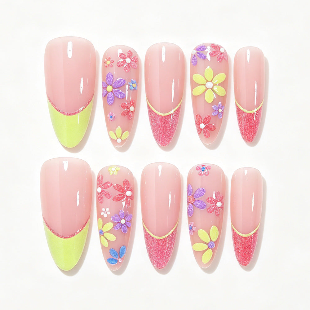 Blumen Design Gel Nagel Kunst Tipps Karnz