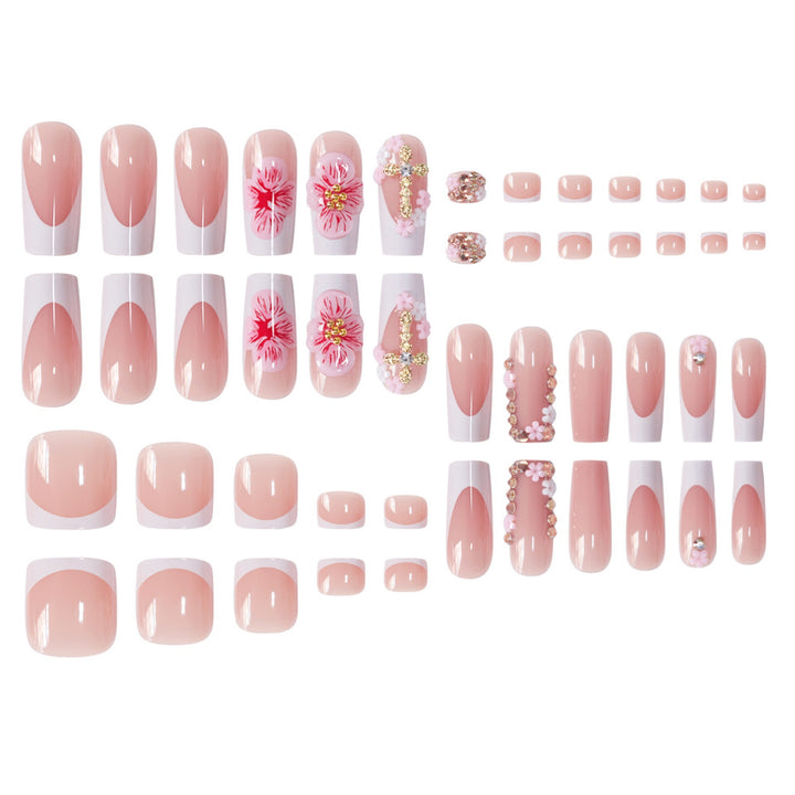 Dekorative florale Acryl-Nagelkunstverlängerungen Karnz