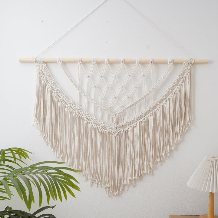 Dekorative Macramé Wandteppich Karnz