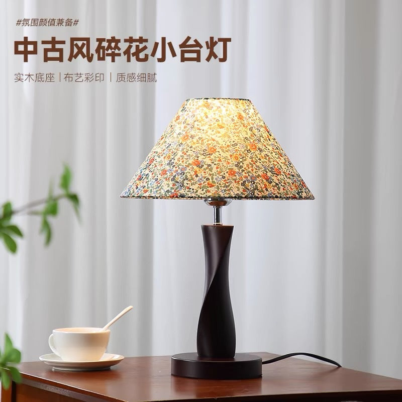 Retro Floral Tischlampe