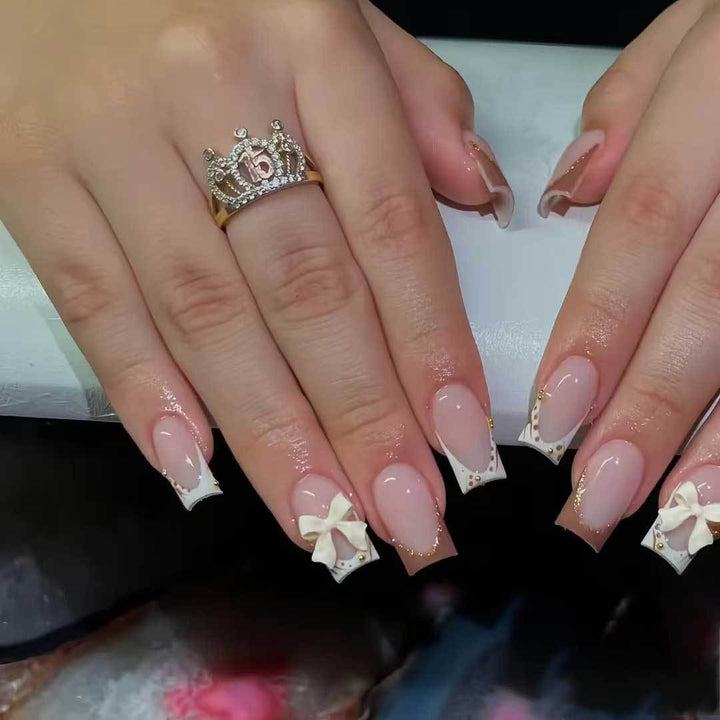 Elegantes Französisch Tipp Nagelkunstset