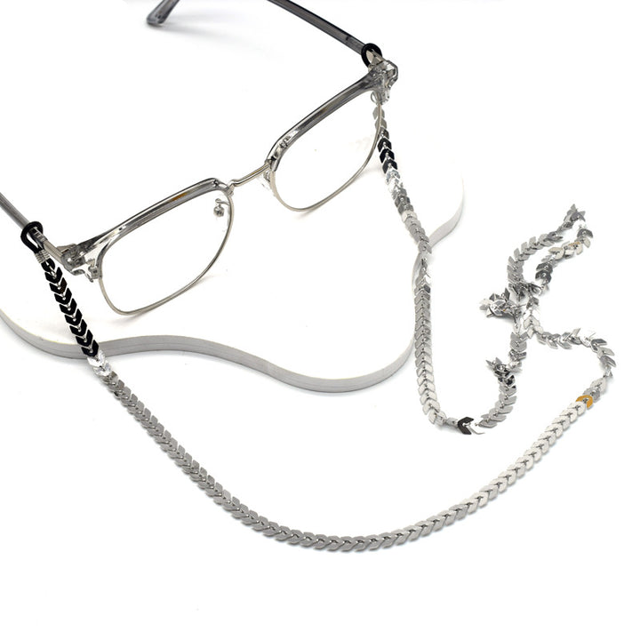 Elegante vergoldete Brille Kette Karnz