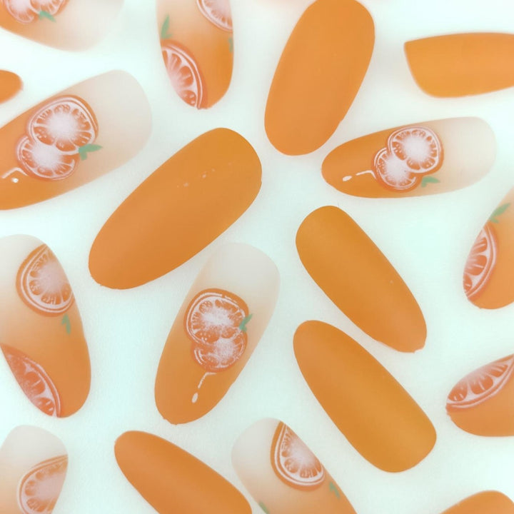 Künstlerische Obst-Themen Nagelkunst Karnz