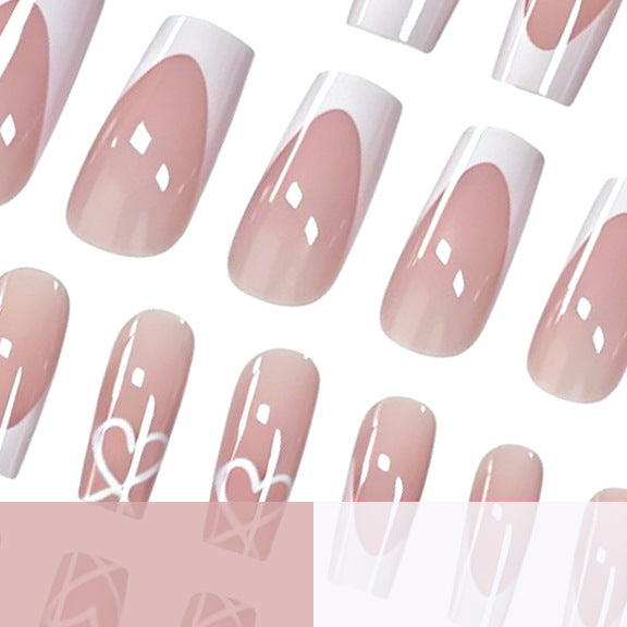 Elegante French Tip Acrylnagelverlängerungen Karnz 1789915776