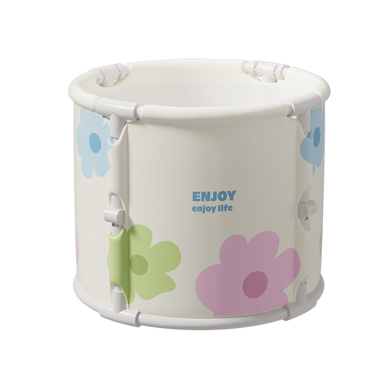 Damen Faltbarer Aufbewahrungseimer mit verspieltem Blumendesign Karnz