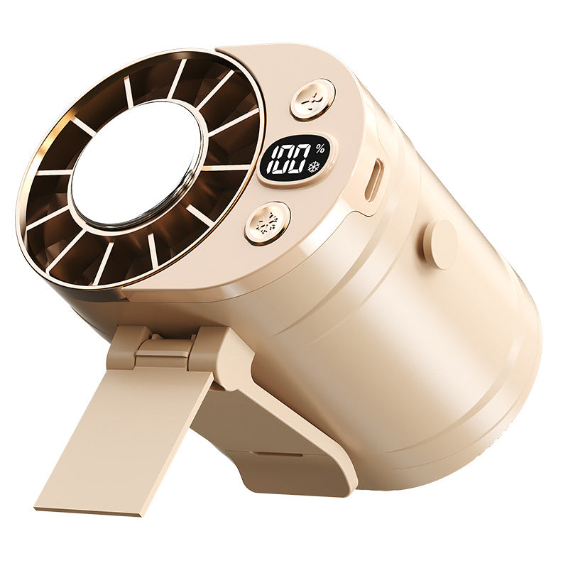 Damen kompakter Tischventilator mit multifunktionaler LCD-Anzeige Karnz