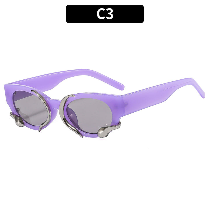 Schicke geometrische Sonnenbrille