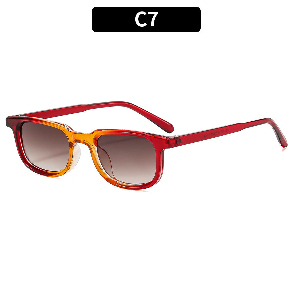 Künstlerische Retro quadratische Rahmen Sonnenbrille