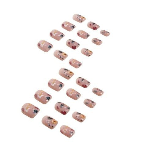 Künstlerische Florale Nagelkunst Verlängerungen Karnz