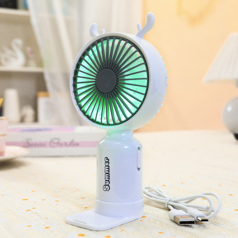 Damen Tragbarer LED-Handventilator im kreativen Tierdesign Karnz