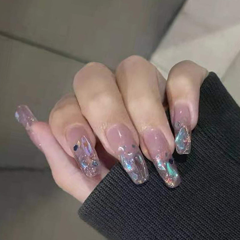 Premium Glitter Gel Press-On Nägel Karnz