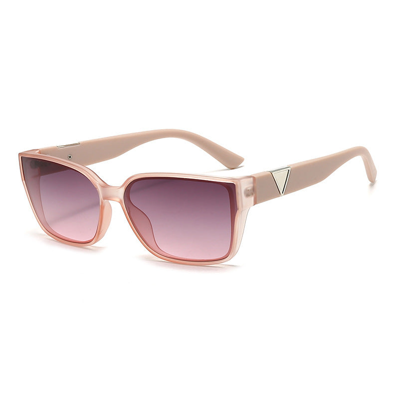 Damen Oversized quadratische Sonnenbrille mit eleganten Akzenten Karnz