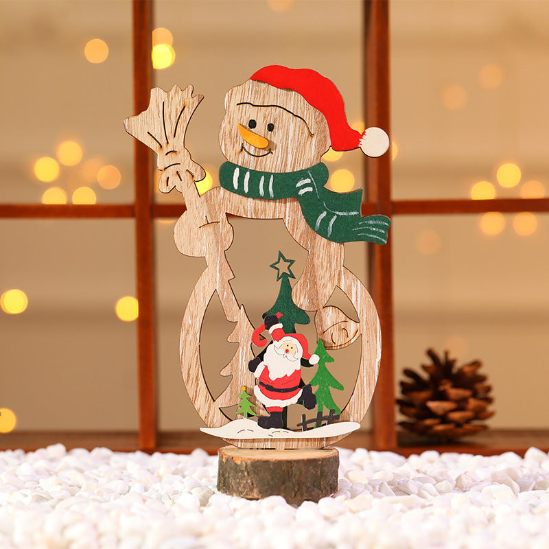 Dekorativer Holz-Weihnachtsbaum Anhänger Karnz