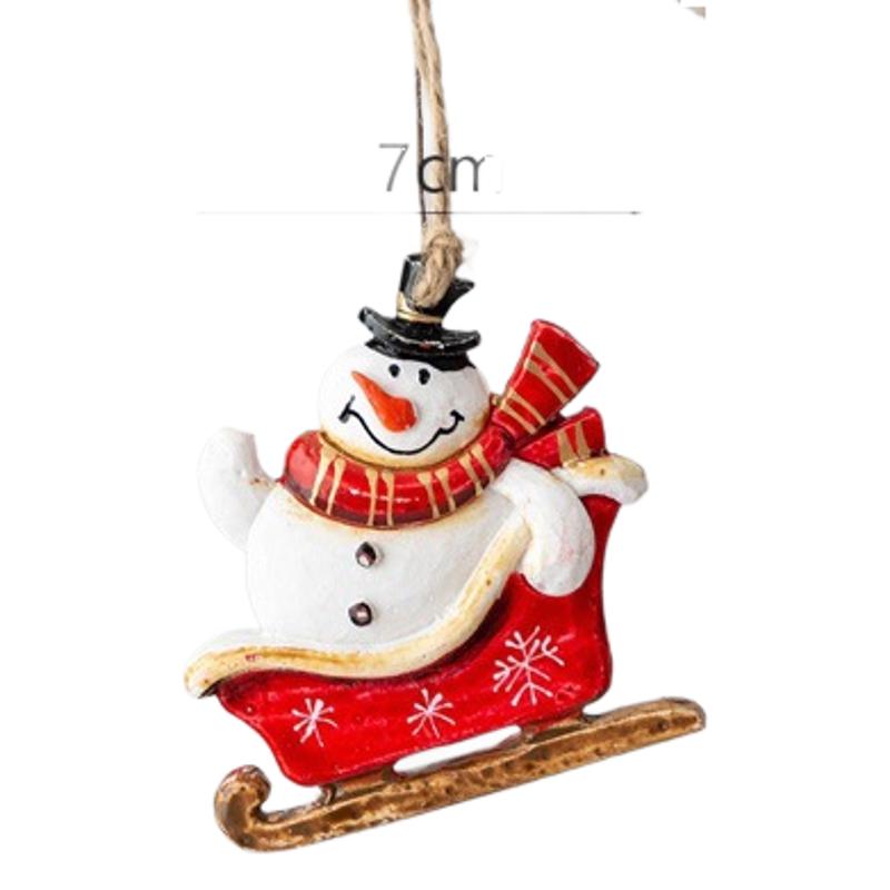 Dekorative Weihnachtsmann Schlittendeko Karnz