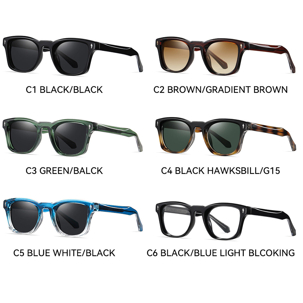 Damen modische Sonnenbrille im eleganten Schildpatt-Design Karnz