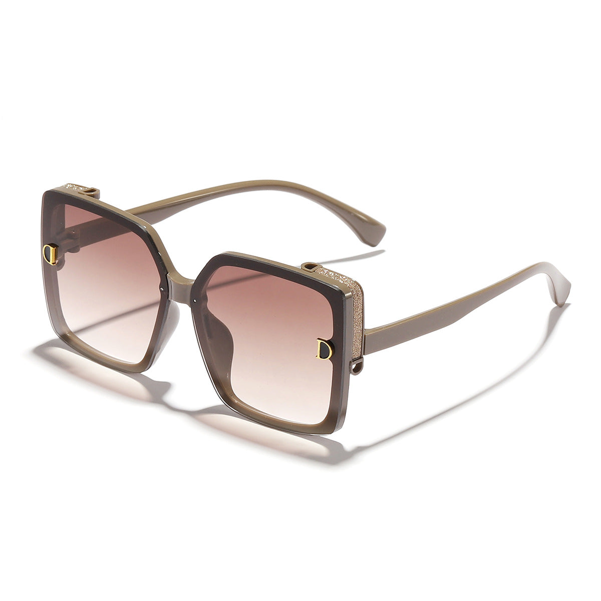 Damen Designer-Sonnenbrille mit luxuriösem Rahmen und glitzernden Details Karnz