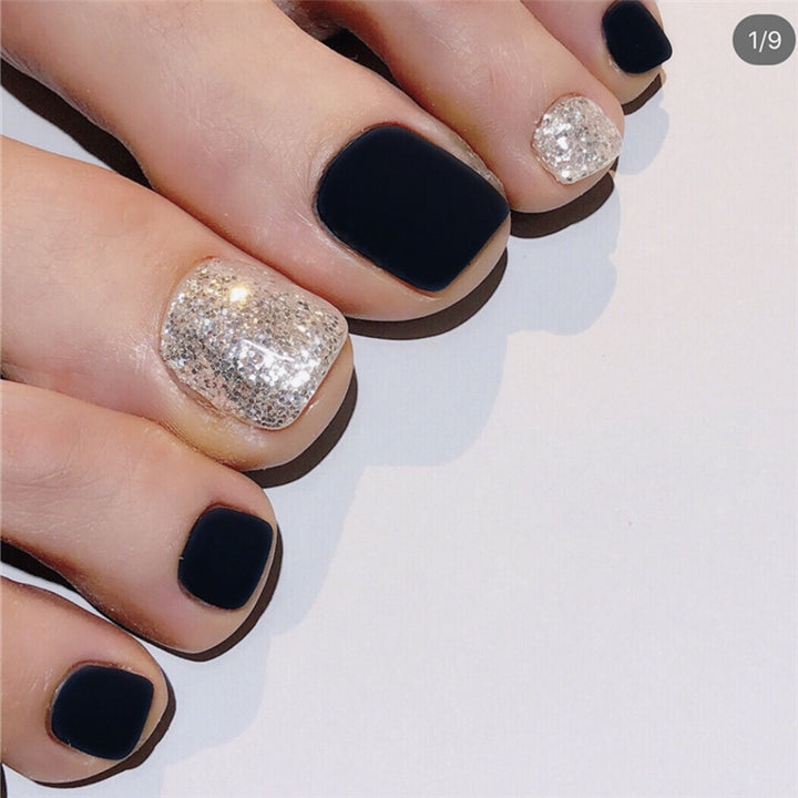 Glitzer Matte Aufkleben Zehennägel Karnz