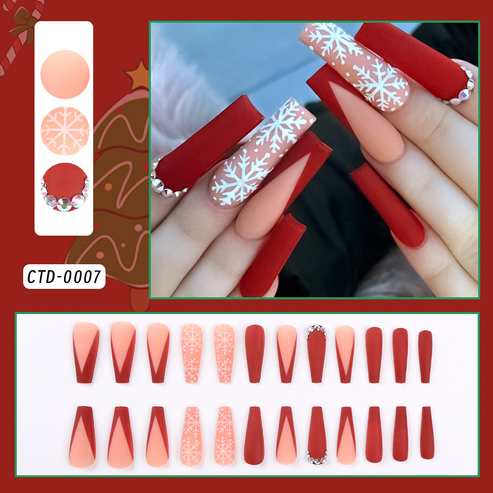 Festliches Urlaubs-Themen Press-On Nail Set Karnz
